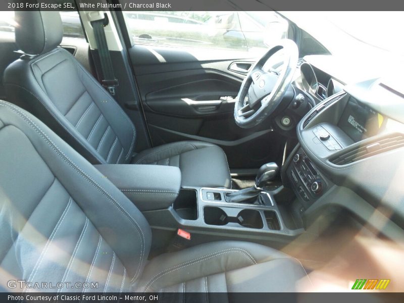 White Platinum / Charcoal Black 2018 Ford Escape SEL