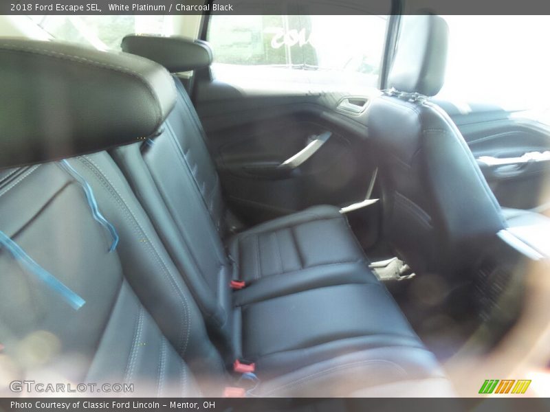 White Platinum / Charcoal Black 2018 Ford Escape SEL