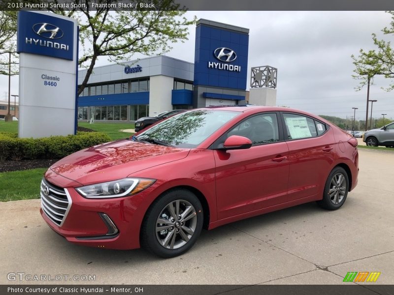 Phantom Black / Black 2018 Hyundai Sonata Sport