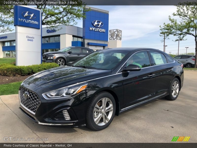 Phantom Black / Black 2018 Hyundai Sonata Sport