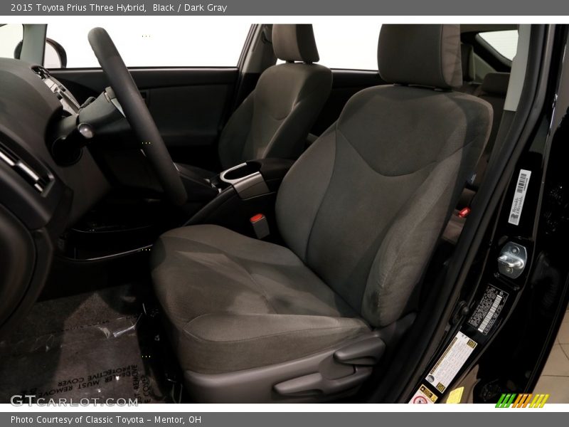 Black / Dark Gray 2015 Toyota Prius Three Hybrid