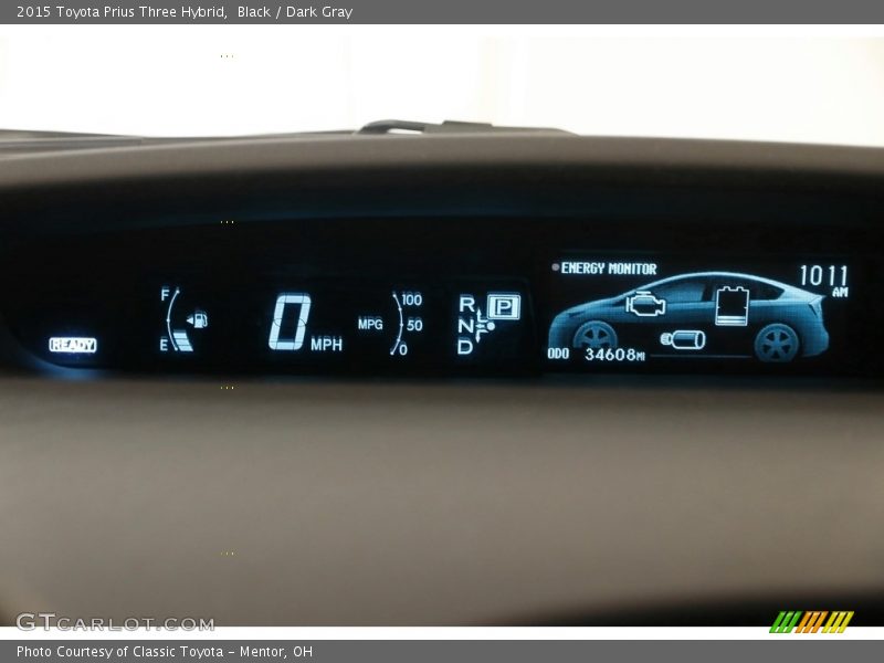 Black / Dark Gray 2015 Toyota Prius Three Hybrid