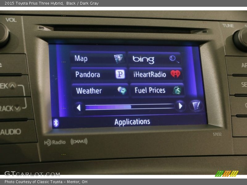 Black / Dark Gray 2015 Toyota Prius Three Hybrid
