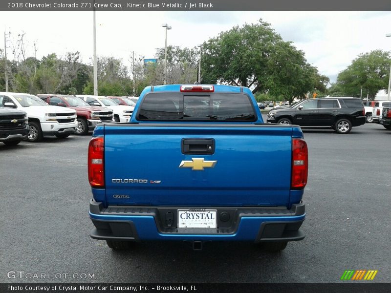 Kinetic Blue Metallic / Jet Black 2018 Chevrolet Colorado Z71 Crew Cab