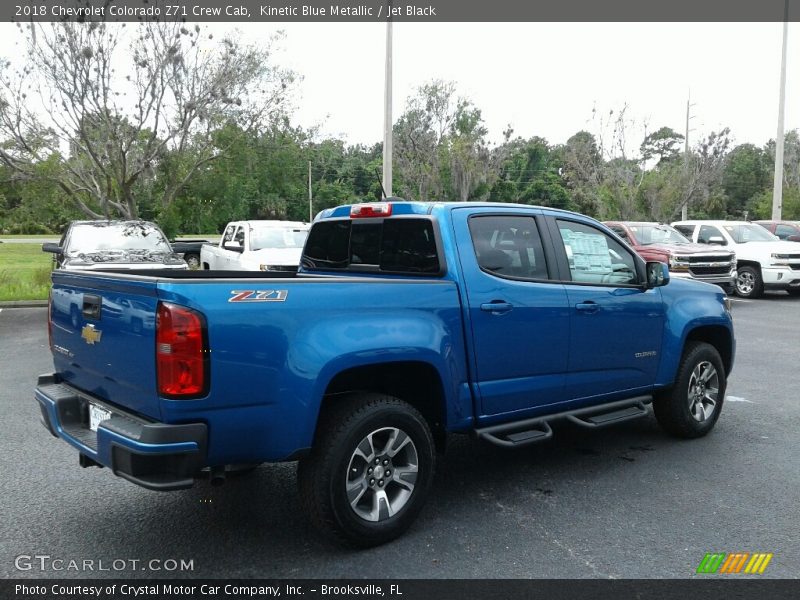 Kinetic Blue Metallic / Jet Black 2018 Chevrolet Colorado Z71 Crew Cab