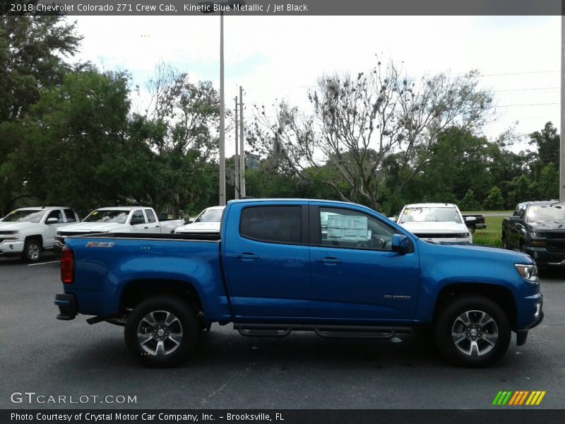 Kinetic Blue Metallic / Jet Black 2018 Chevrolet Colorado Z71 Crew Cab