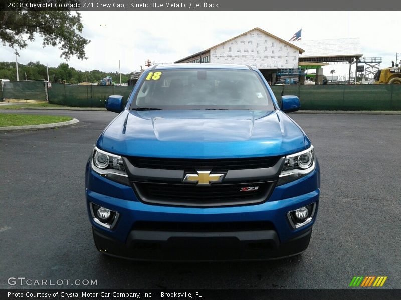 Kinetic Blue Metallic / Jet Black 2018 Chevrolet Colorado Z71 Crew Cab