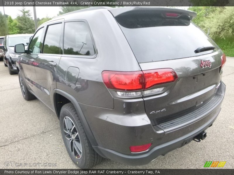 Granite Crystal Metallic / Black/Ruby Red 2018 Jeep Grand Cherokee Trailhawk 4x4