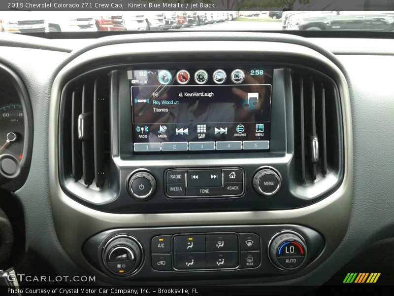 Kinetic Blue Metallic / Jet Black 2018 Chevrolet Colorado Z71 Crew Cab