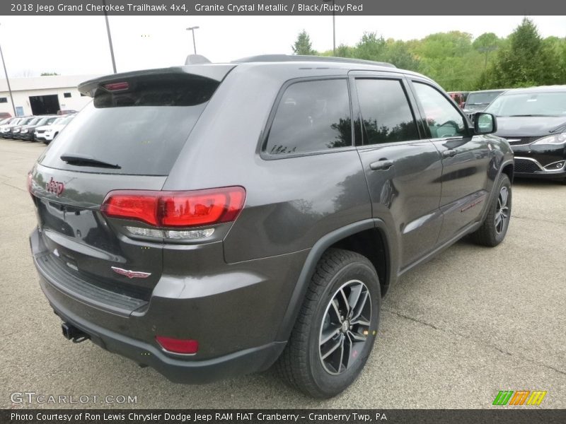 Granite Crystal Metallic / Black/Ruby Red 2018 Jeep Grand Cherokee Trailhawk 4x4