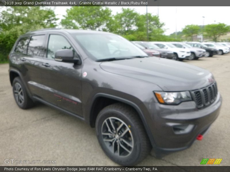 Granite Crystal Metallic / Black/Ruby Red 2018 Jeep Grand Cherokee Trailhawk 4x4
