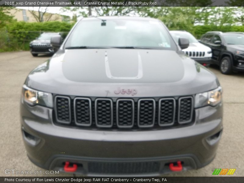 Granite Crystal Metallic / Black/Ruby Red 2018 Jeep Grand Cherokee Trailhawk 4x4