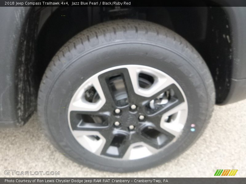 Jazz Blue Pearl / Black/Ruby Red 2018 Jeep Compass Trailhawk 4x4