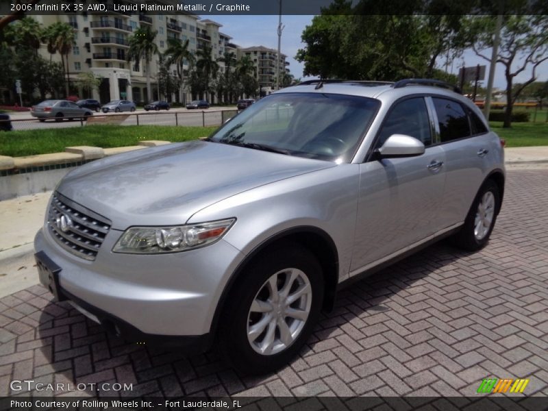 Liquid Platinum Metallic / Graphite 2006 Infiniti FX 35 AWD