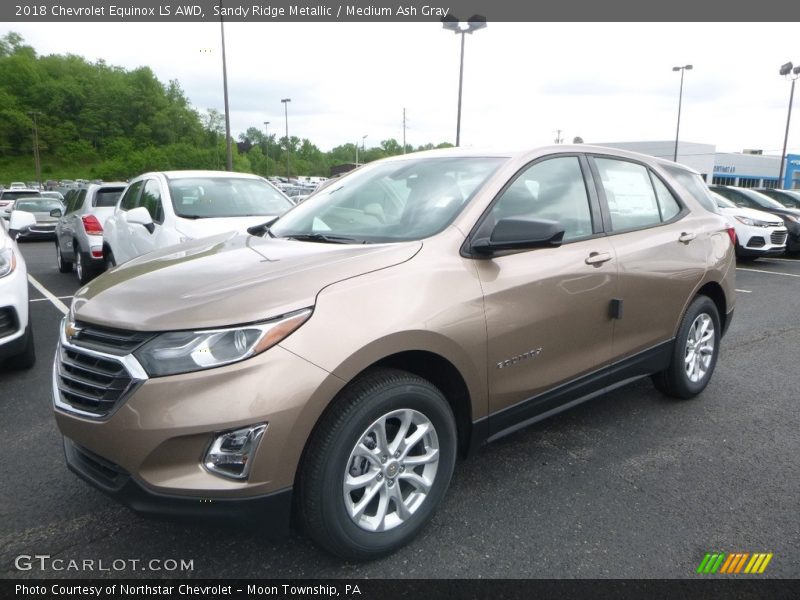 Sandy Ridge Metallic / Medium Ash Gray 2018 Chevrolet Equinox LS AWD