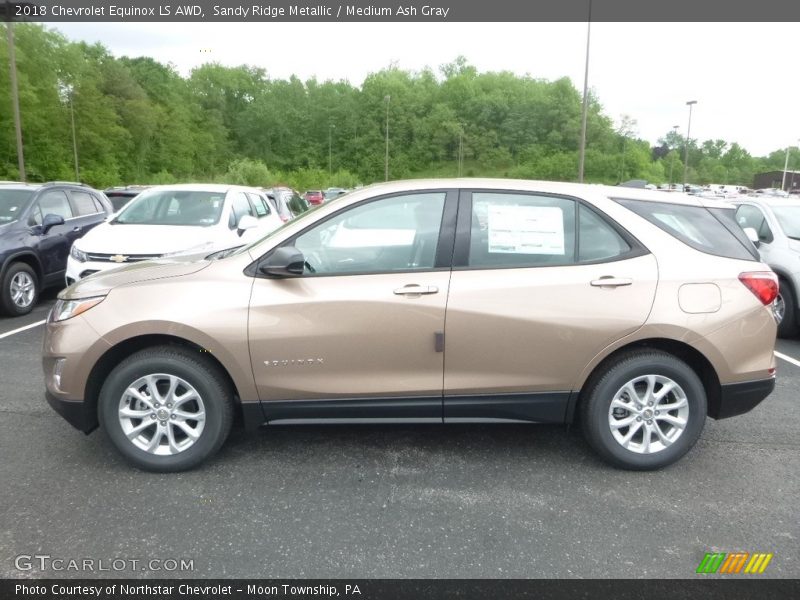 Sandy Ridge Metallic / Medium Ash Gray 2018 Chevrolet Equinox LS AWD