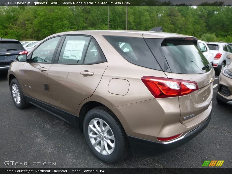 Sandy Ridge Metallic / Medium Ash Gray 2018 Chevrolet Equinox LS AWD
