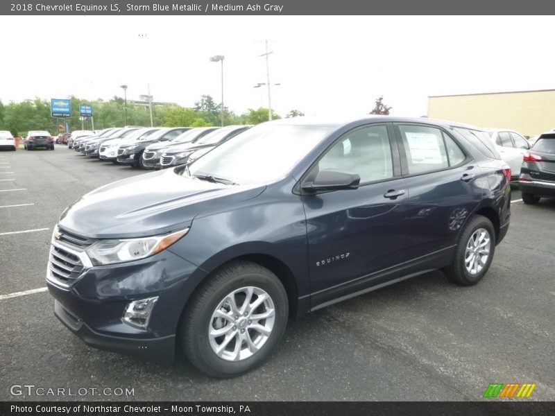 Storm Blue Metallic / Medium Ash Gray 2018 Chevrolet Equinox LS