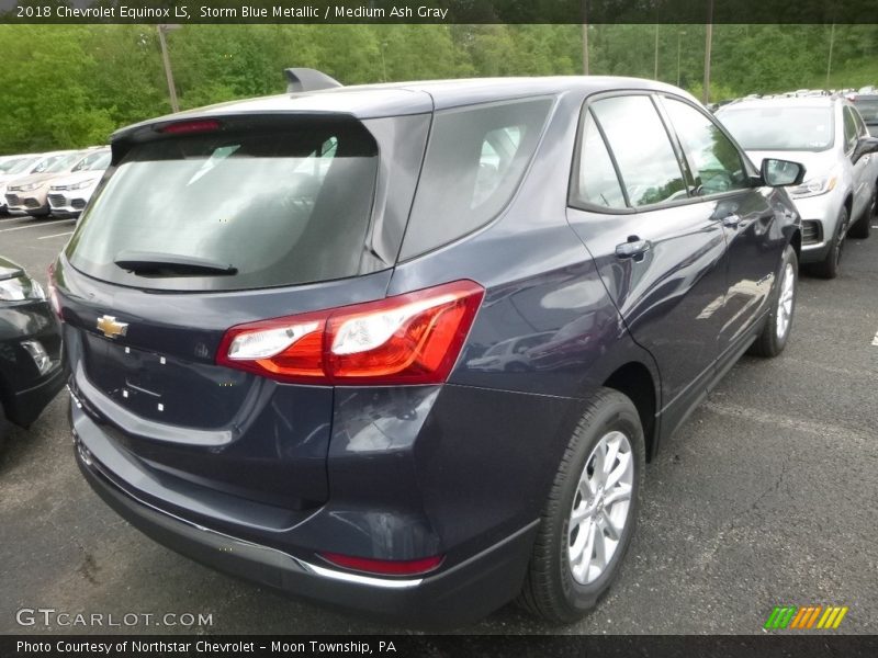 Storm Blue Metallic / Medium Ash Gray 2018 Chevrolet Equinox LS
