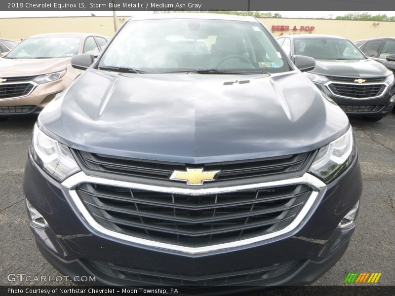 Storm Blue Metallic / Medium Ash Gray 2018 Chevrolet Equinox LS