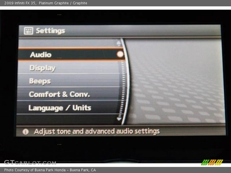 Platinum Graphite / Graphite 2009 Infiniti FX 35