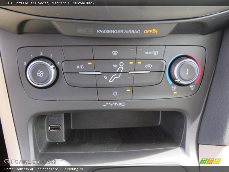 Magnetic / Charcoal Black 2018 Ford Focus SE Sedan