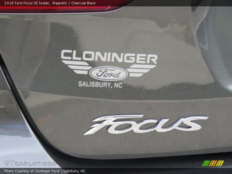 Magnetic / Charcoal Black 2018 Ford Focus SE Sedan
