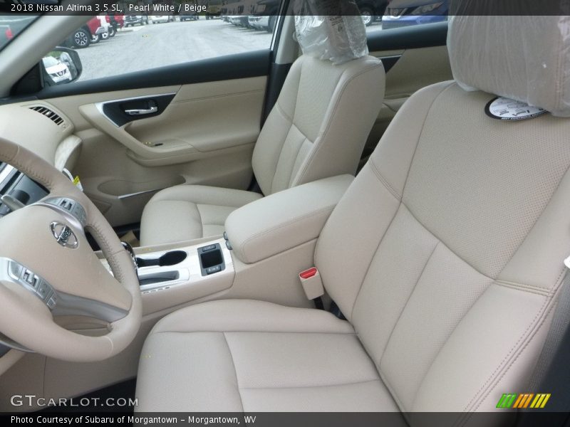 Pearl White / Beige 2018 Nissan Altima 3.5 SL