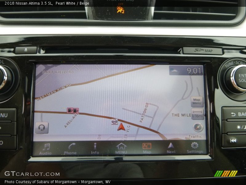 Pearl White / Beige 2018 Nissan Altima 3.5 SL