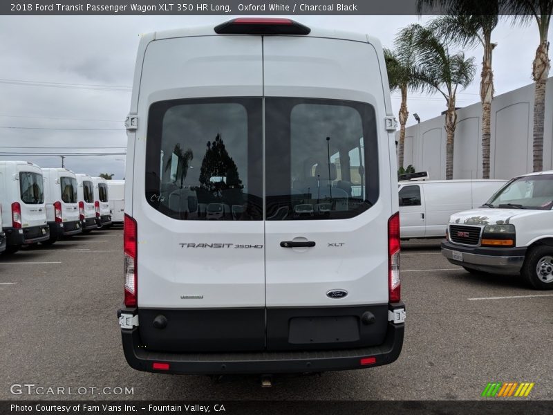Oxford White / Charcoal Black 2018 Ford Transit Passenger Wagon XLT 350 HR Long