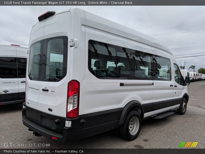 Oxford White / Charcoal Black 2018 Ford Transit Passenger Wagon XLT 350 HR Long