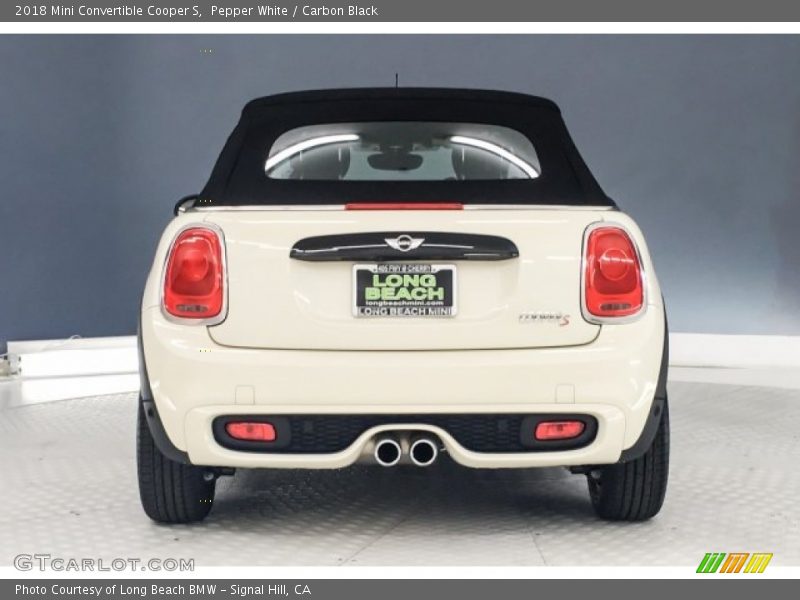 Pepper White / Carbon Black 2018 Mini Convertible Cooper S
