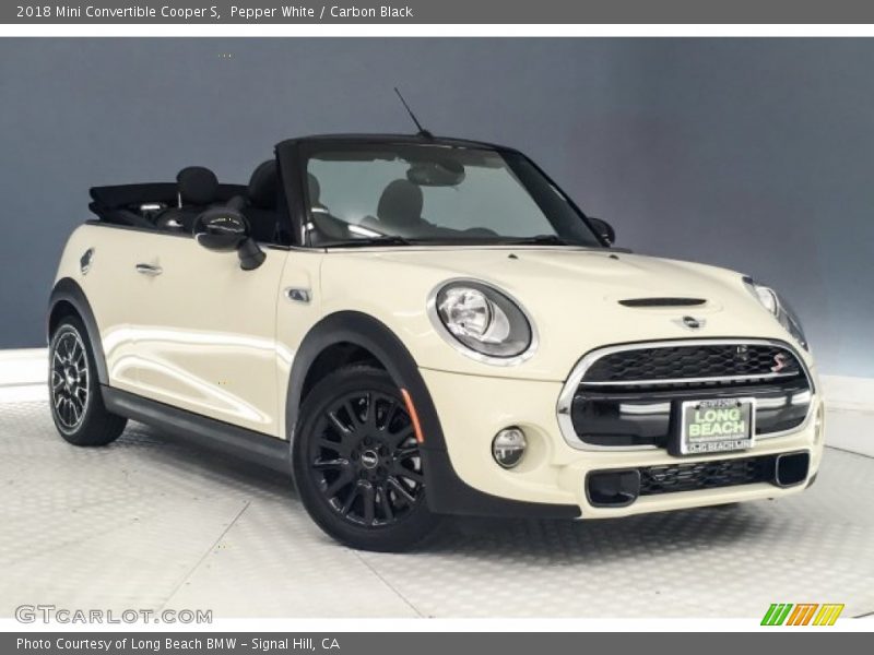 Pepper White / Carbon Black 2018 Mini Convertible Cooper S