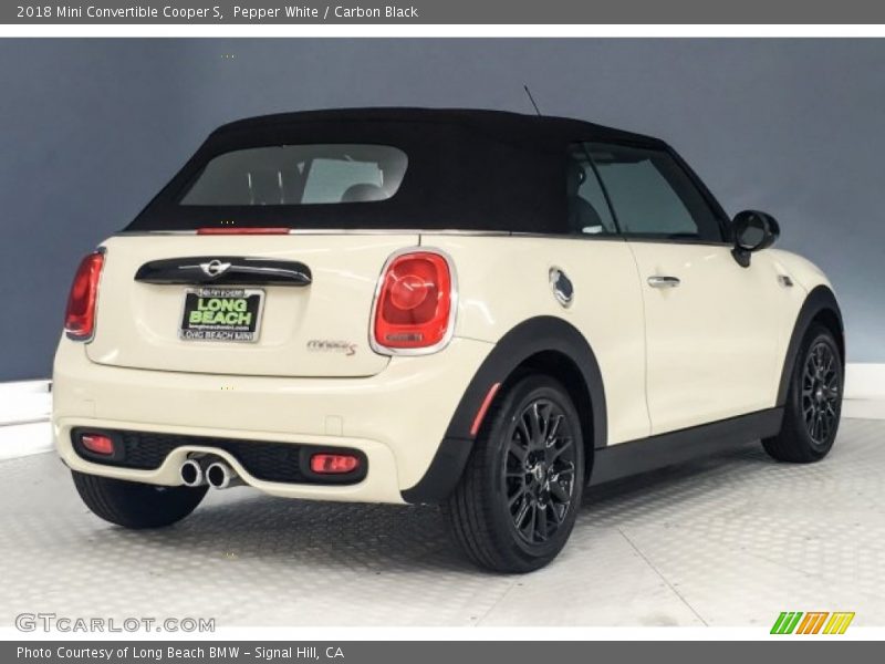 Pepper White / Carbon Black 2018 Mini Convertible Cooper S