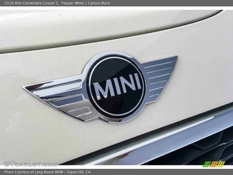 Pepper White / Carbon Black 2018 Mini Convertible Cooper S