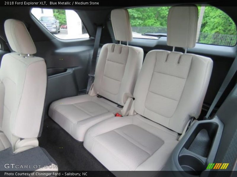 Blue Metallic / Medium Stone 2018 Ford Explorer XLT