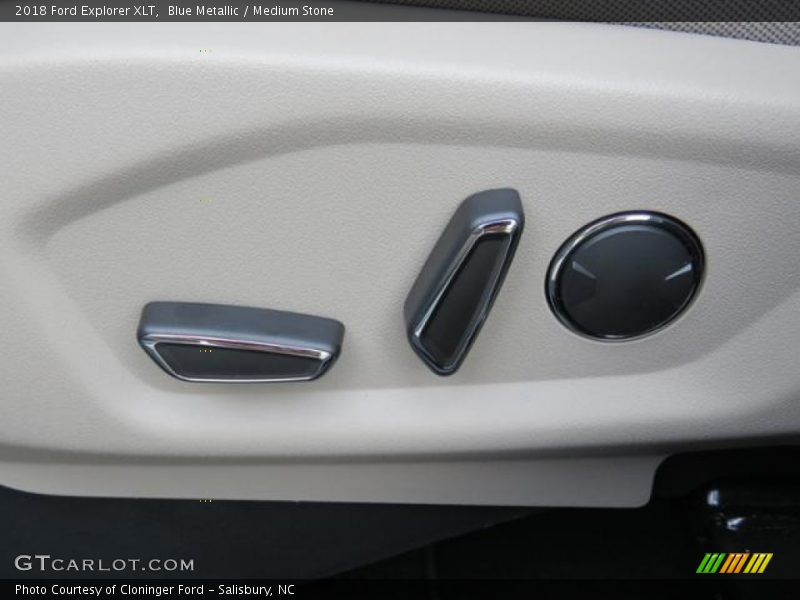 Blue Metallic / Medium Stone 2018 Ford Explorer XLT