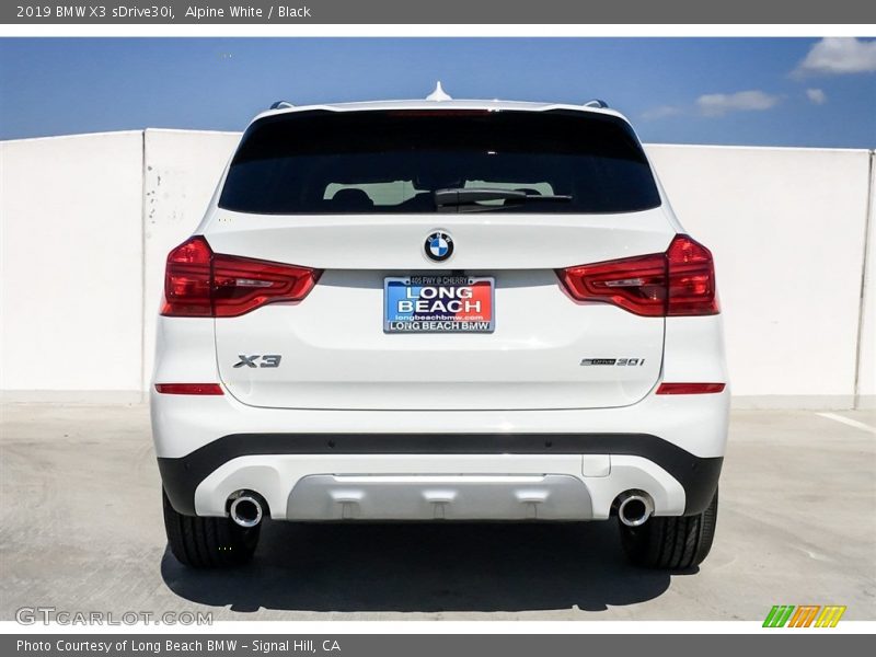 Alpine White / Black 2019 BMW X3 sDrive30i
