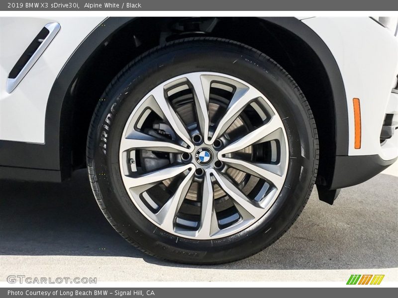 Alpine White / Black 2019 BMW X3 sDrive30i