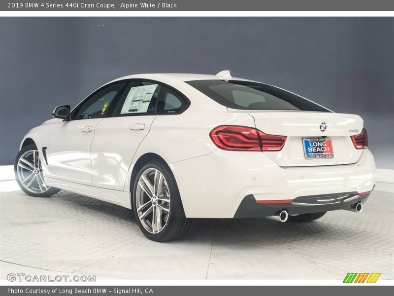 Alpine White / Black 2019 BMW 4 Series 440i Gran Coupe