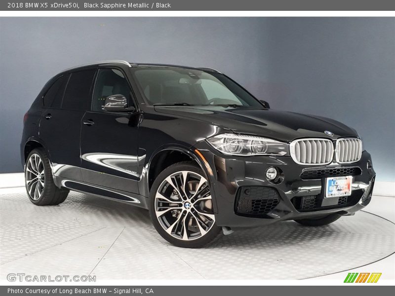 Black Sapphire Metallic / Black 2018 BMW X5 xDrive50i