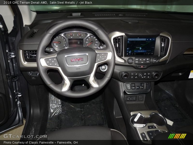 Satin Steel Metallic / ­Jet Black 2018 GMC Terrain Denali AWD