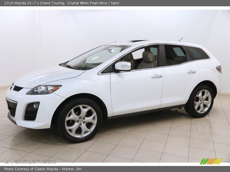 Crystal White Pearl Mica / Sand 2010 Mazda CX-7 s Grand Touring