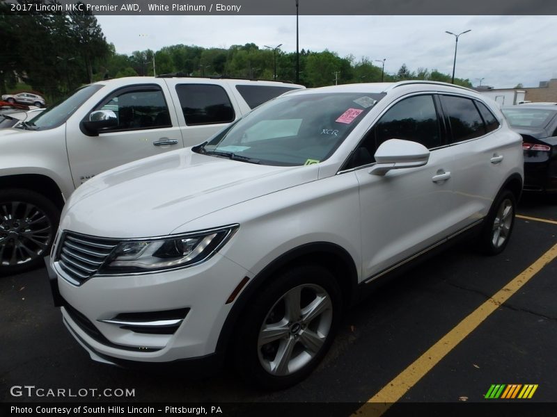 White Platinum / Ebony 2017 Lincoln MKC Premier AWD
