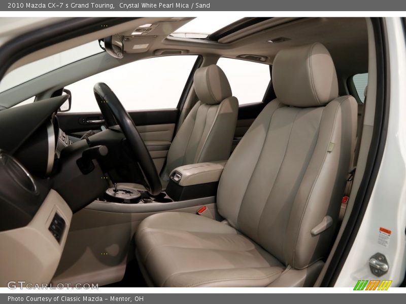 Crystal White Pearl Mica / Sand 2010 Mazda CX-7 s Grand Touring