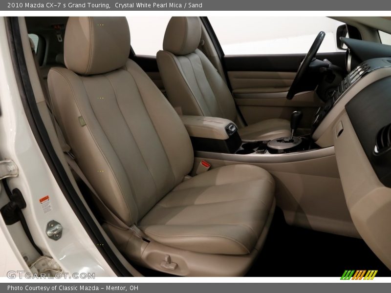 Crystal White Pearl Mica / Sand 2010 Mazda CX-7 s Grand Touring