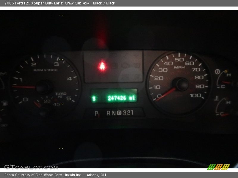 Black / Black 2006 Ford F250 Super Duty Lariat Crew Cab 4x4