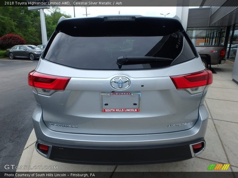 Celestial Silver Metallic / Ash 2018 Toyota Highlander Limited AWD