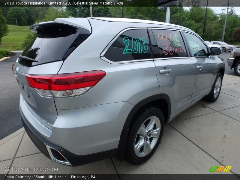 Celestial Silver Metallic / Ash 2018 Toyota Highlander Limited AWD