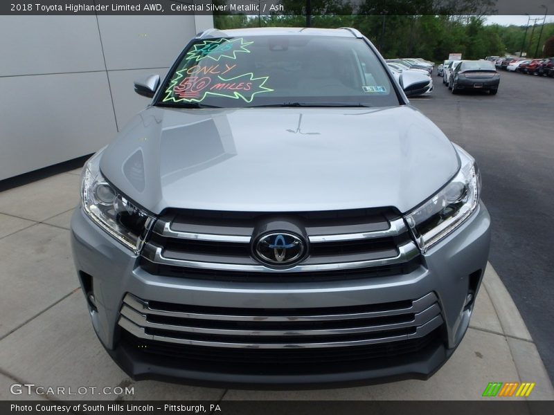 Celestial Silver Metallic / Ash 2018 Toyota Highlander Limited AWD